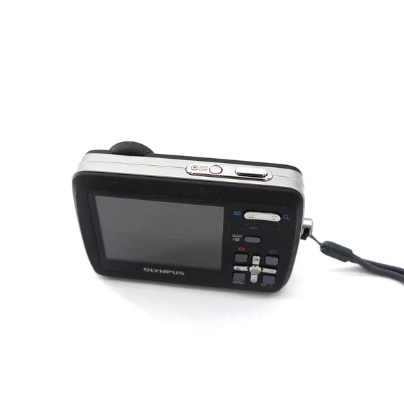 Vtg Olympus Stylus Black 550WP 10MP Digital Camera Digi Point Shoot Tested Y2k - Picture 9 of 10